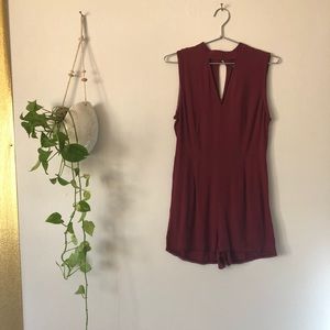 Kendal and Kylie collared Romper with V cut outs